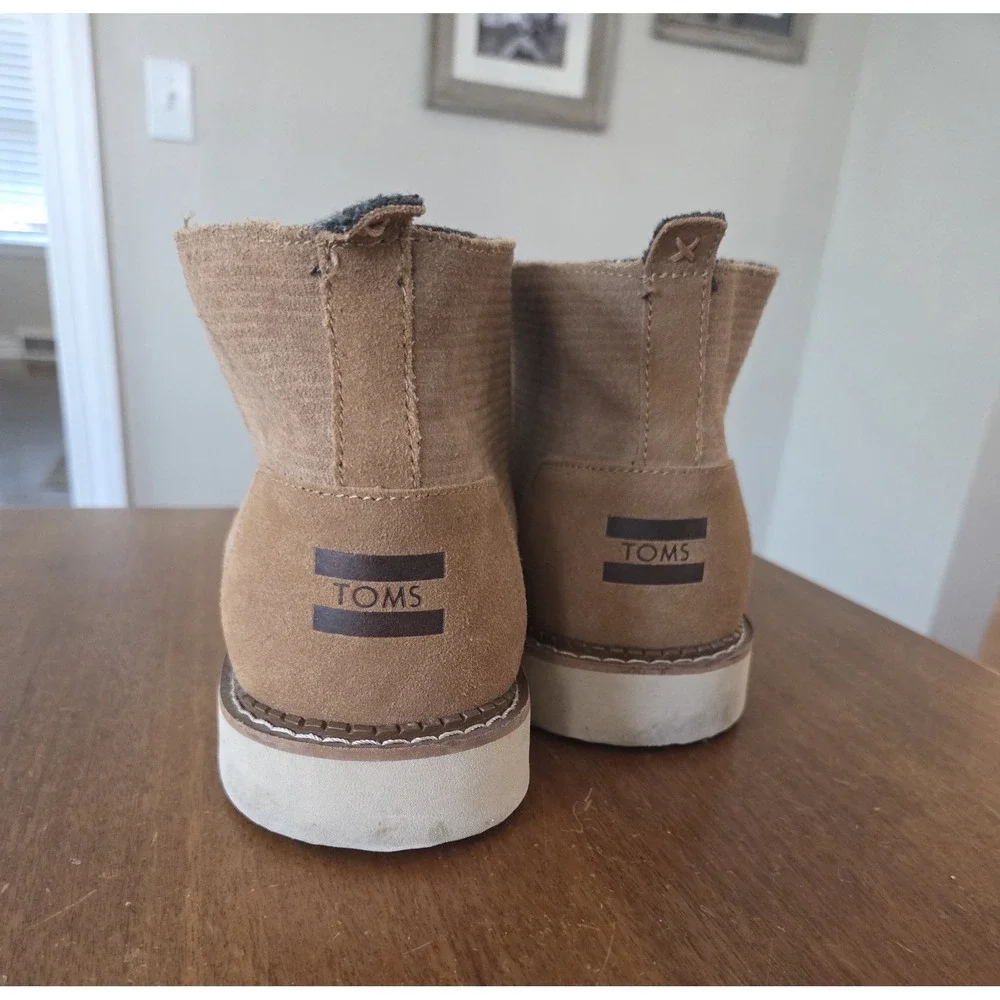 Suede corduroy chukka boots men's 13 urban minimalist toms Mateo dessert